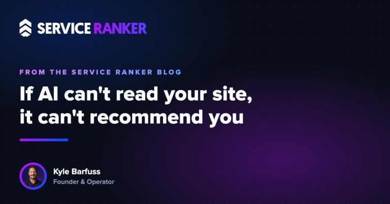 The website details that decide whether AI can read your business