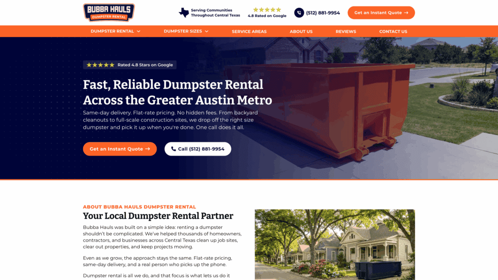Illustration of a custom website with focus on service ranking and SEO optimization.