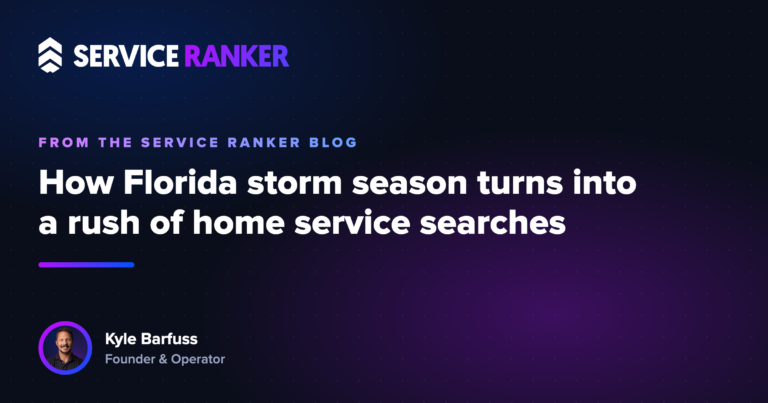 How Florida storm season turns into a rush of home service searches