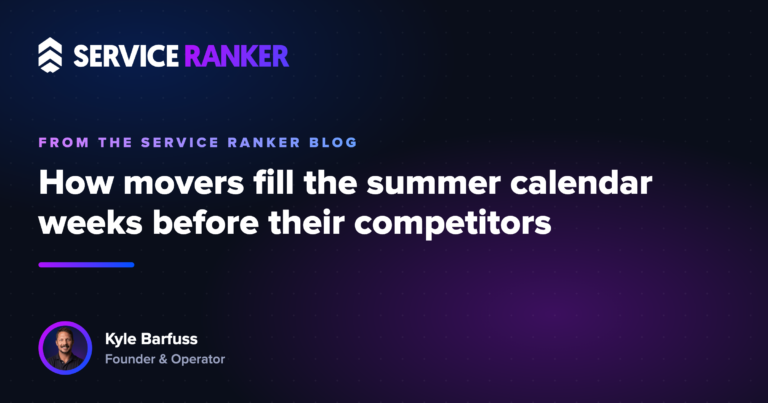 How movers fill the summer calendar weeks before their competitors