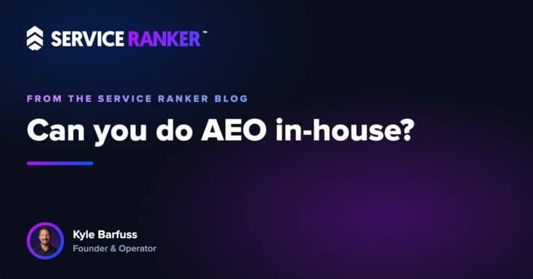 Can you do AEO in-house? What an owner can handle and what needs help